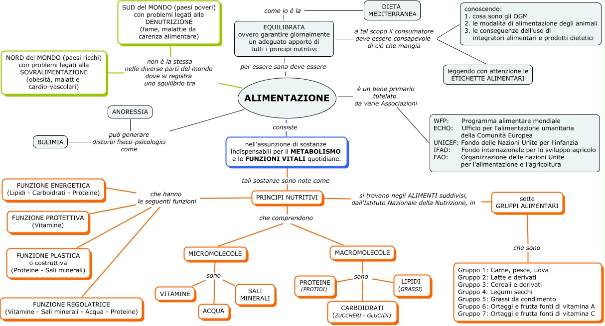 ALIMENTAZIONE Ok Mappa Concettuale